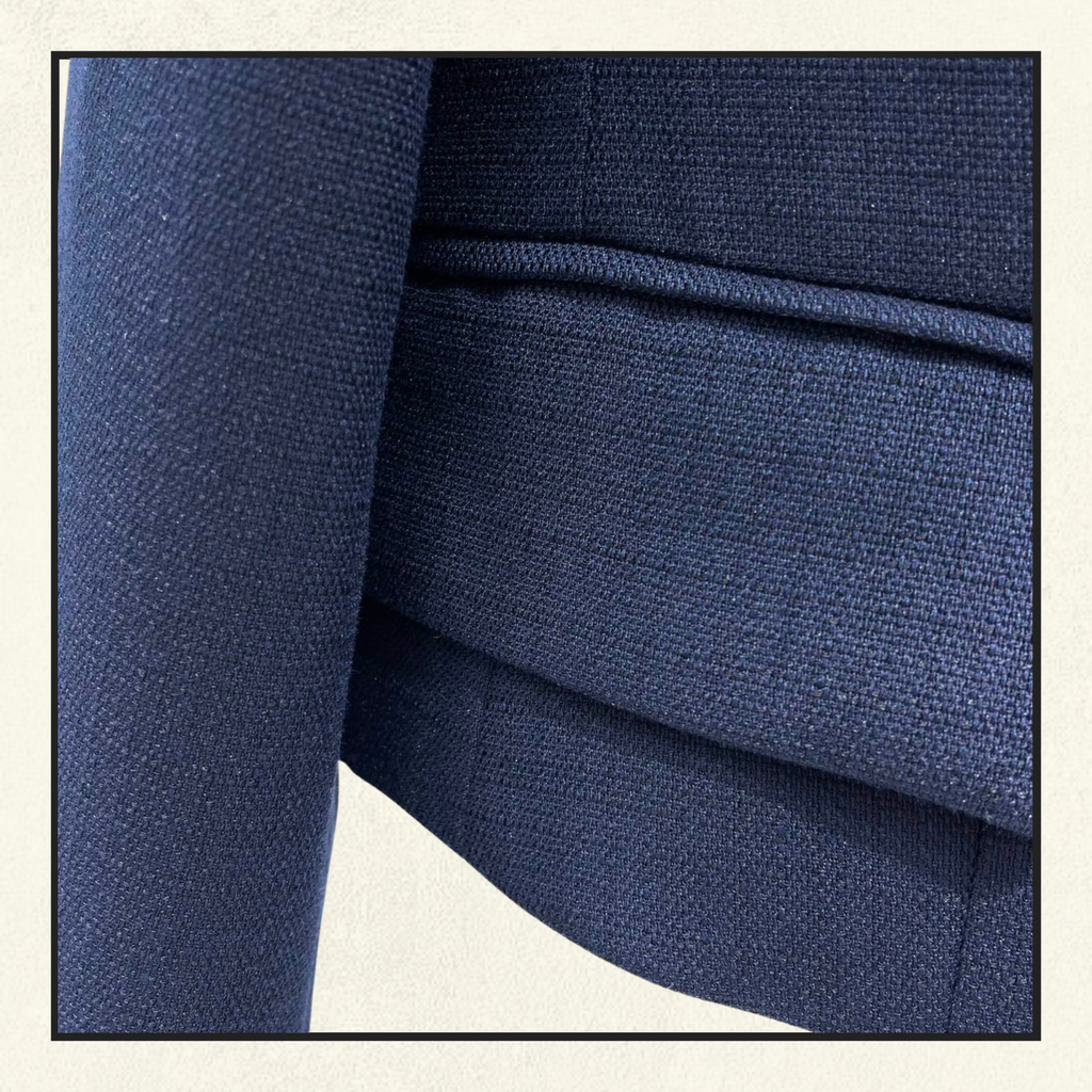 BOW DETAIL WOVEN BLAZER