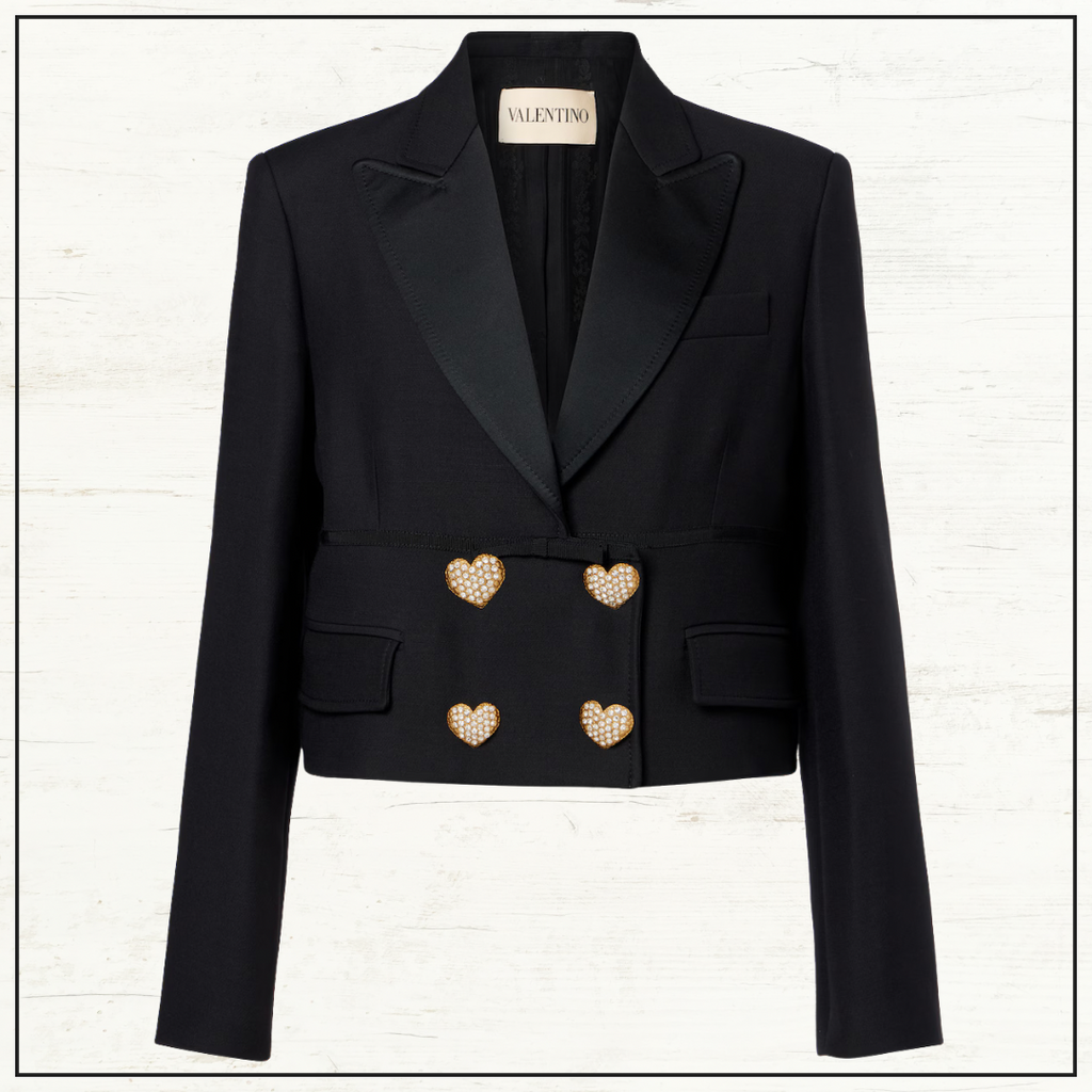 DOUBLE BREASTED CROPPED BLAZER