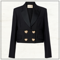 DOUBLE BREASTED CROPPED BLAZER