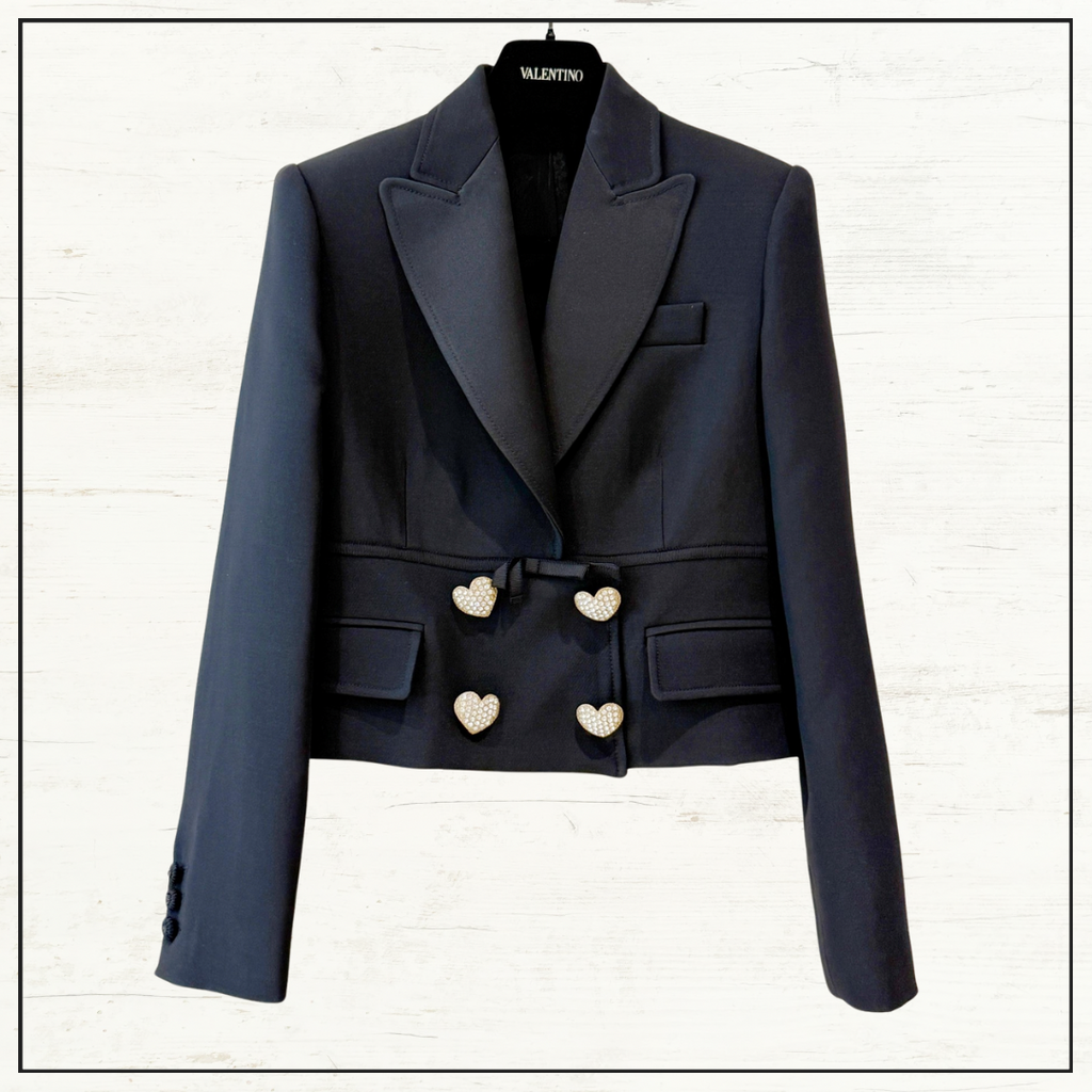 DOUBLE BREASTED CROPPED BLAZER