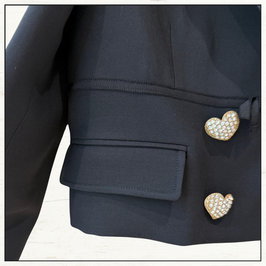 DOUBLE BREASTED CROPPED BLAZER