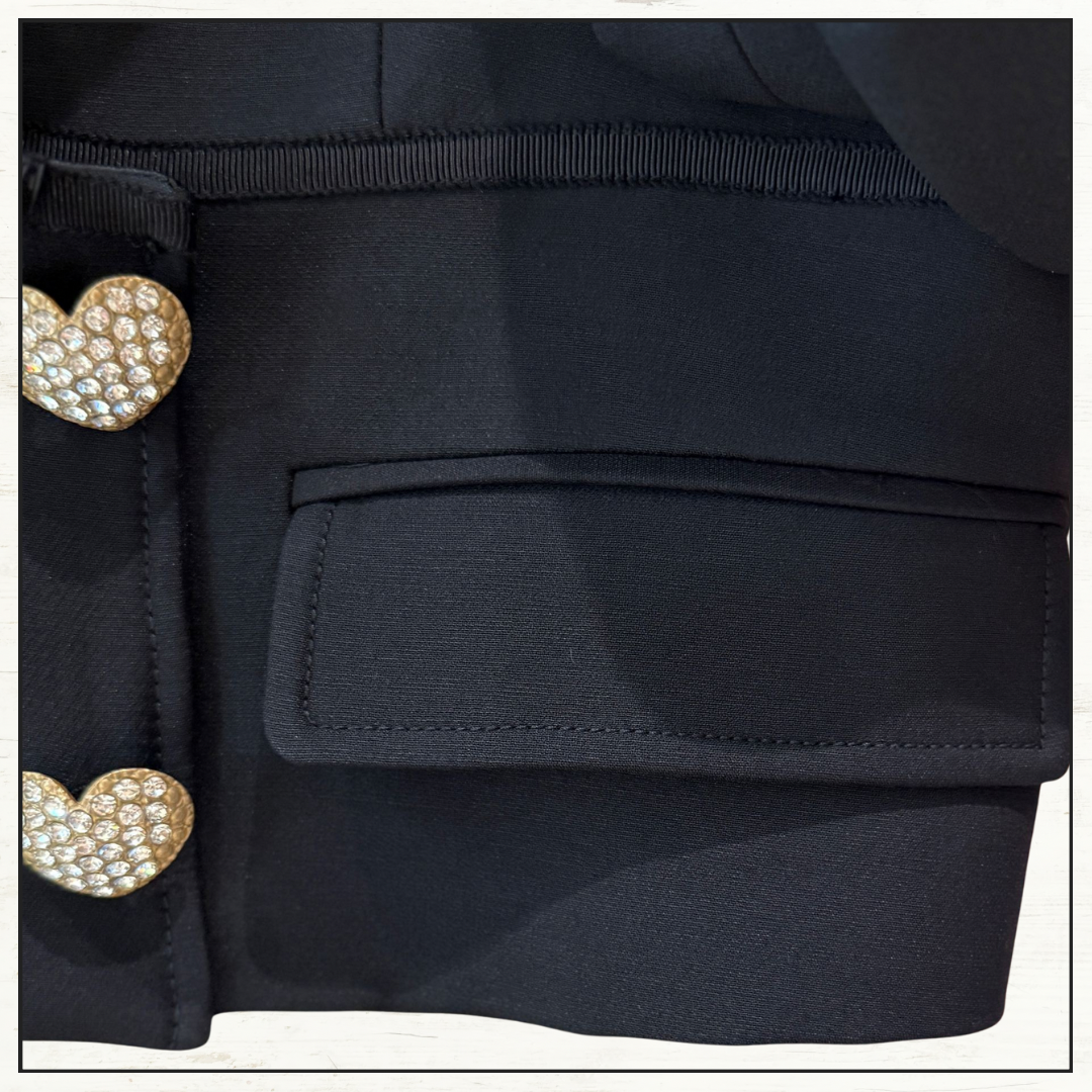 DOUBLE BREASTED CROPPED BLAZER