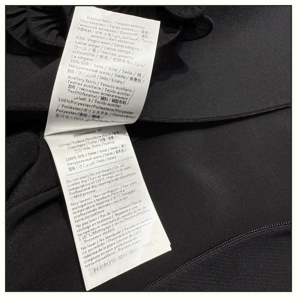 CREPE COUTURE RUFFLED SHORT DRESS