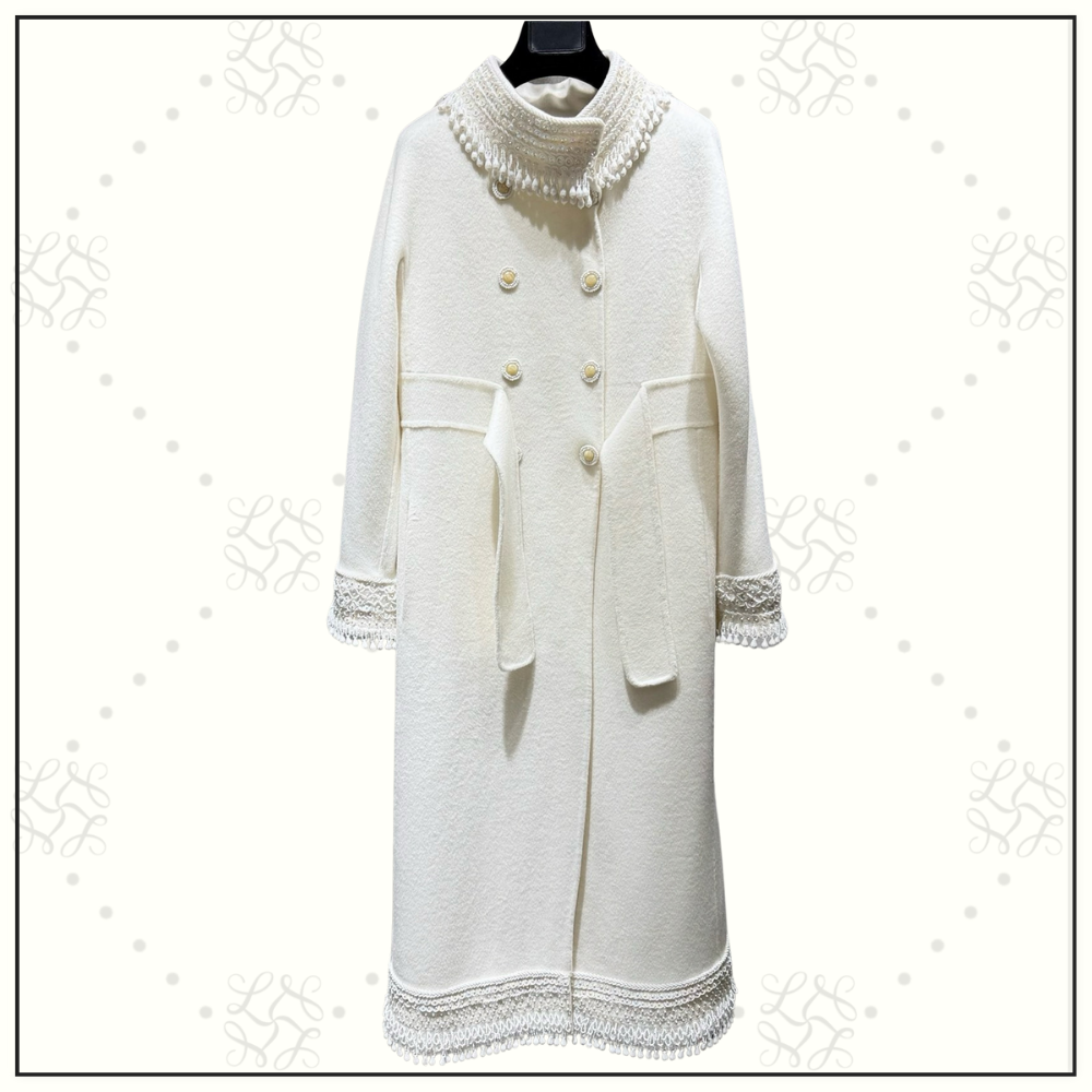 EMBELLISHED COLLAR COAT