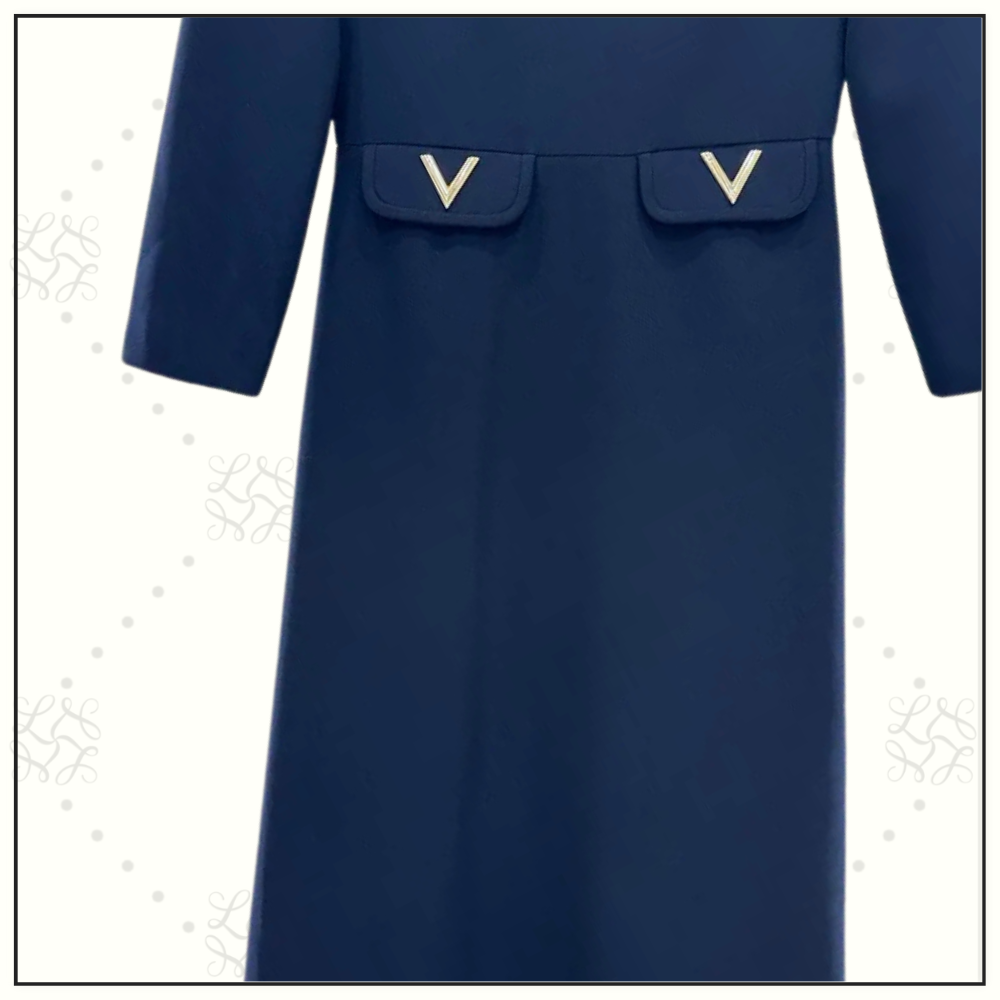 CREPE COUTURE MIDI DRESS