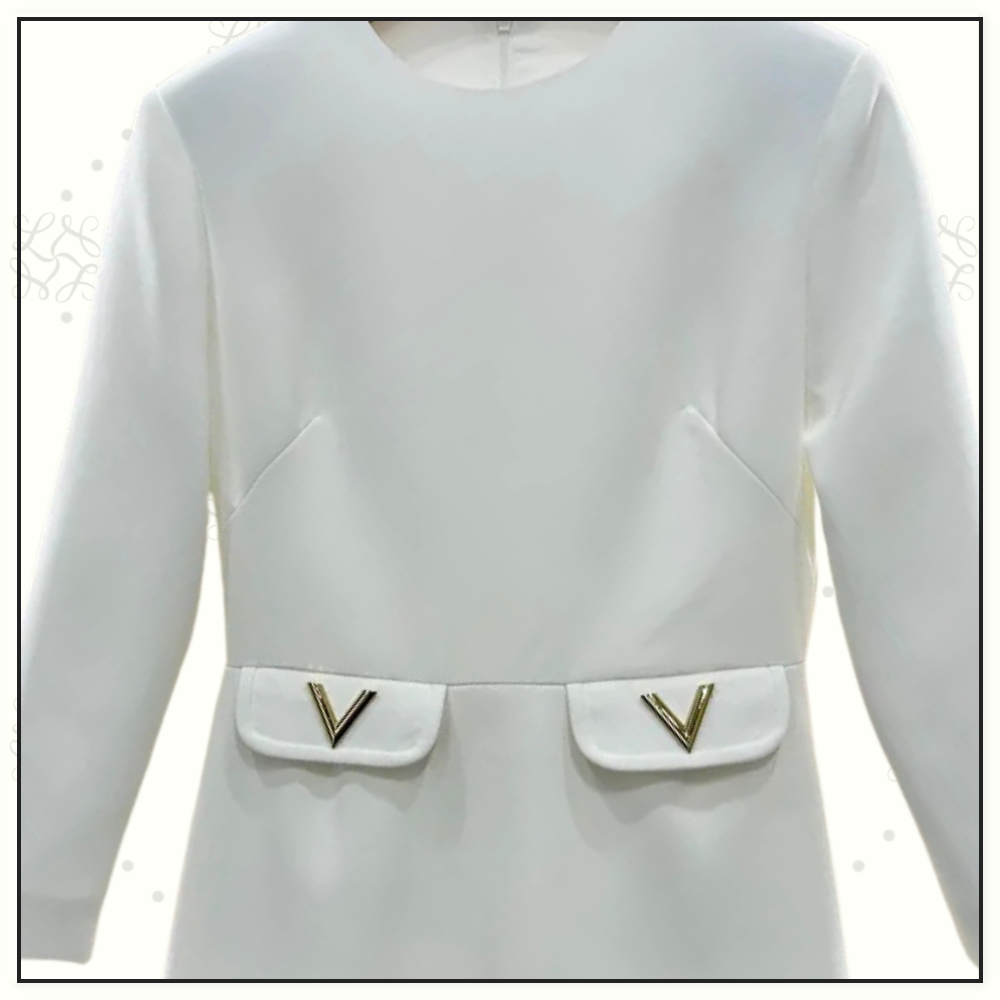 CREPE COUTURE MIDI DRESS