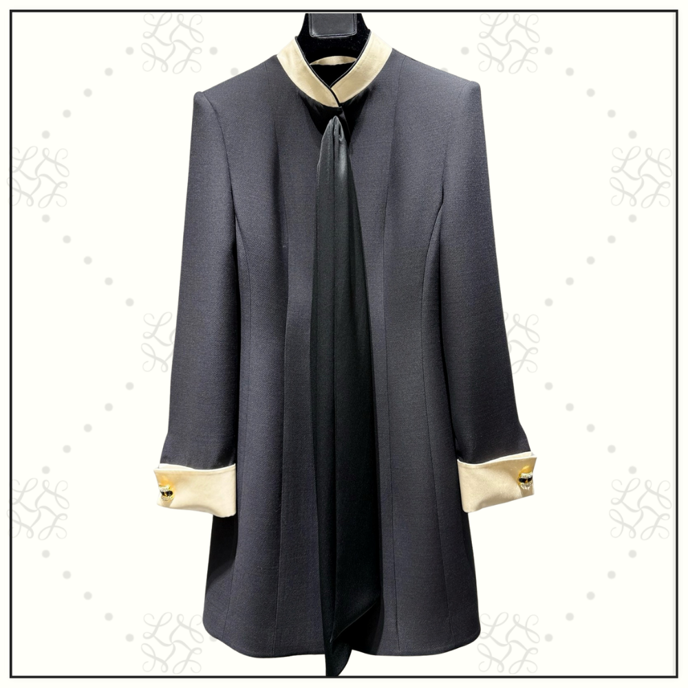 CREPE COUTURE SHORT DRESS