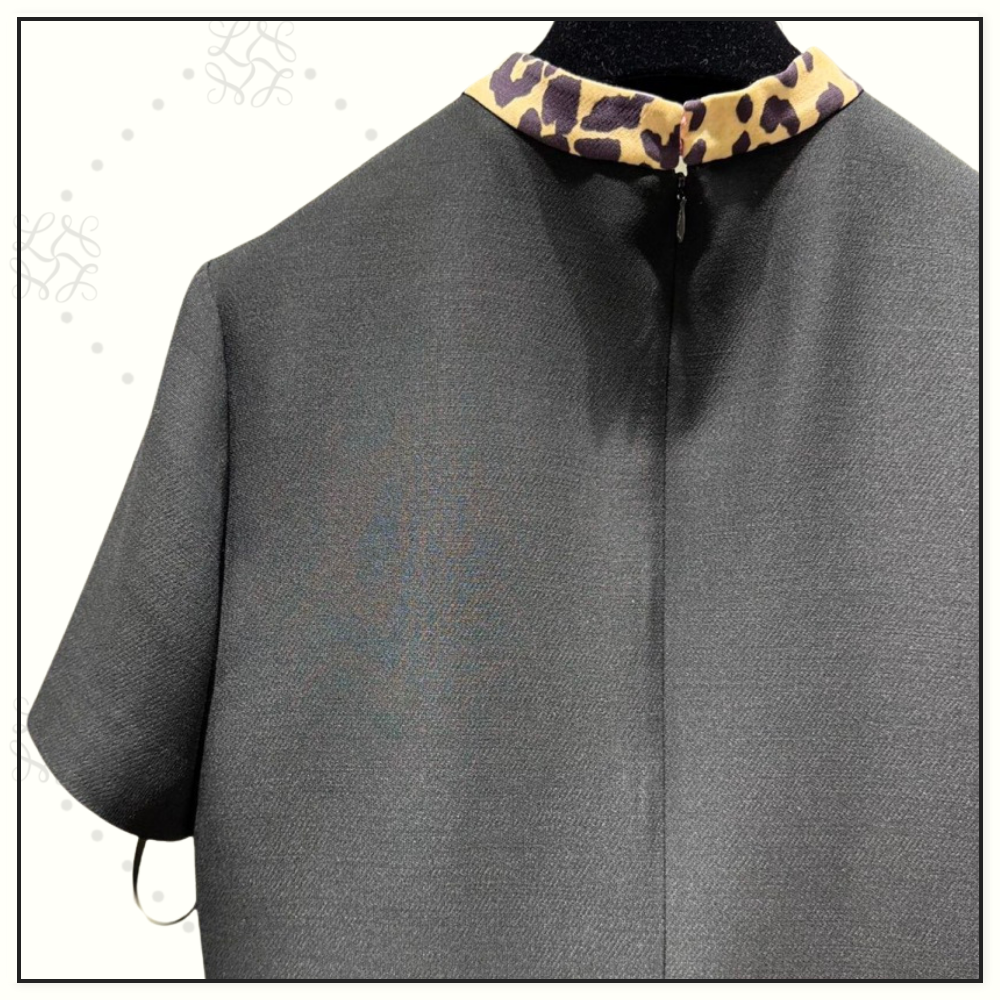 CREPE COUTURE BOW DETAIL SHORT DRESS