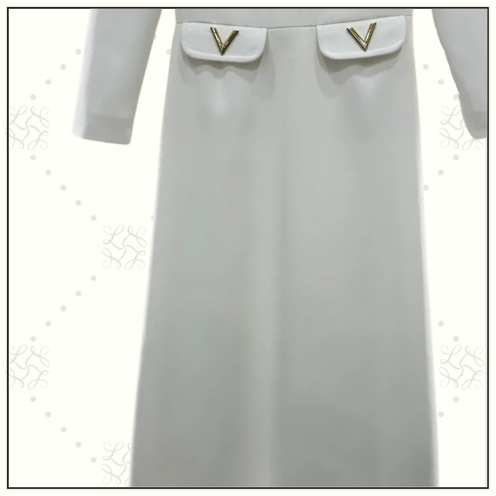 CREPE COUTURE MIDI DRESS