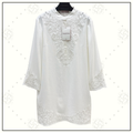 LACE EMBROIDERY COTTON DRESS