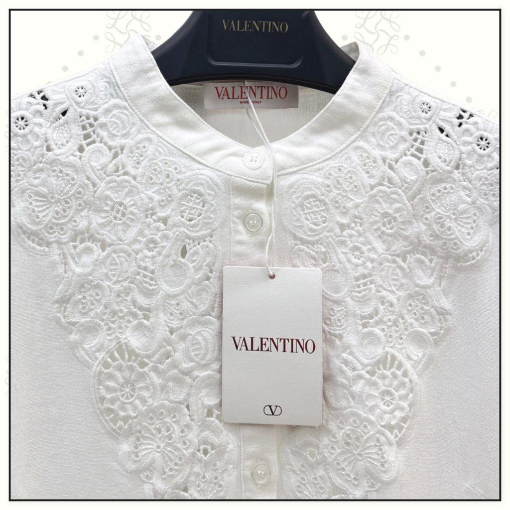 LACE EMBROIDERY COTTON DRESS