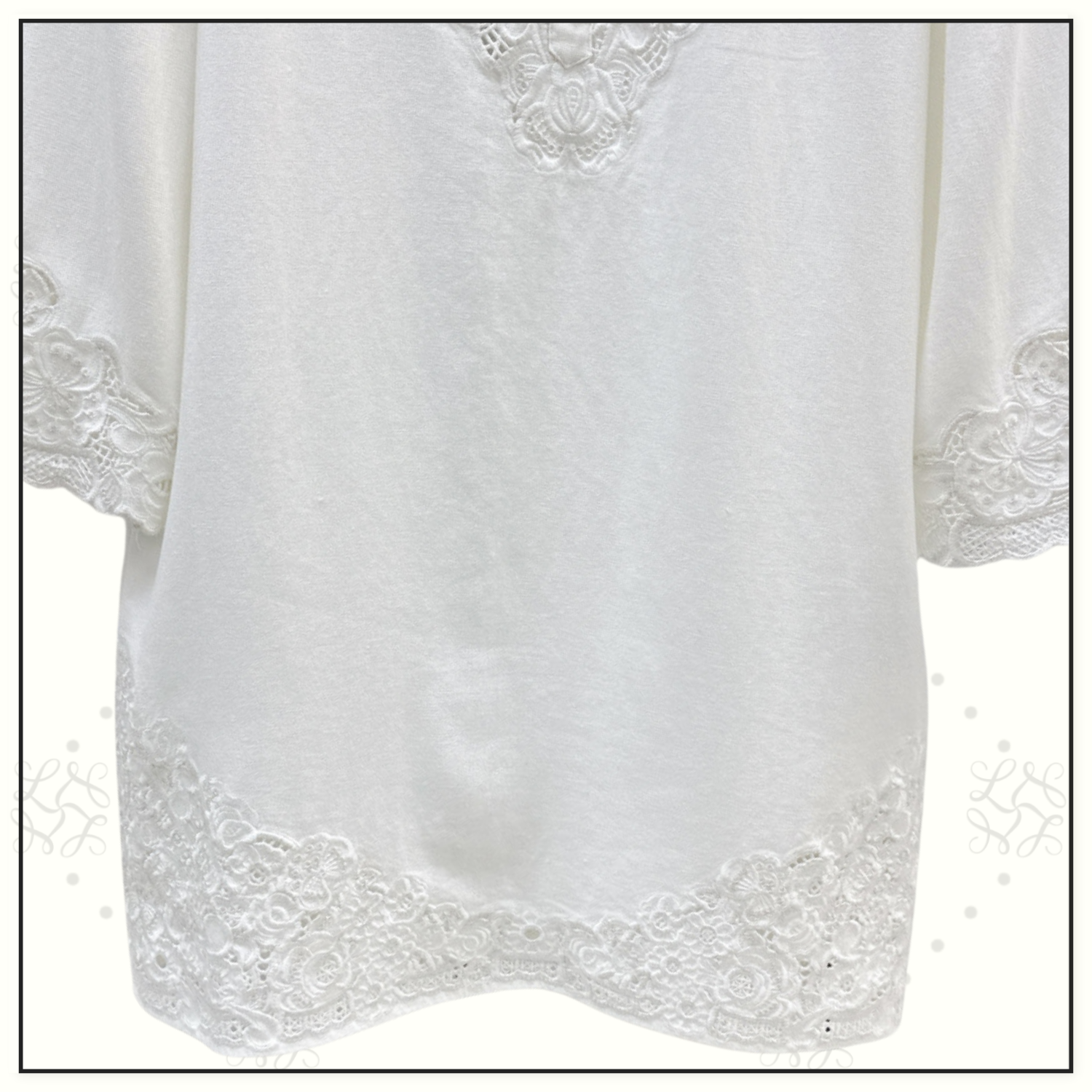 LACE EMBROIDERY COTTON DRESS