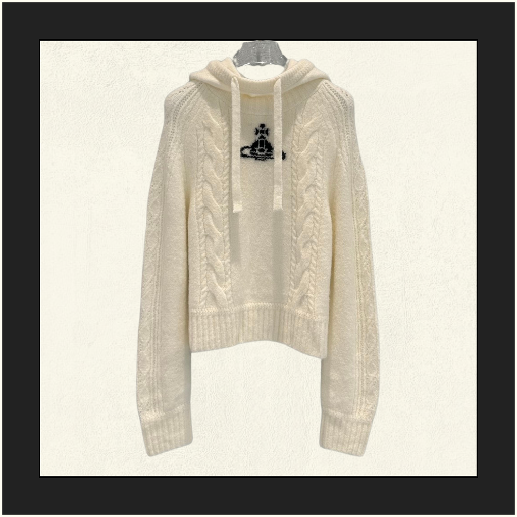 WOOL KNIT HOODIE
