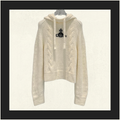 WOOL KNIT HOODIE
