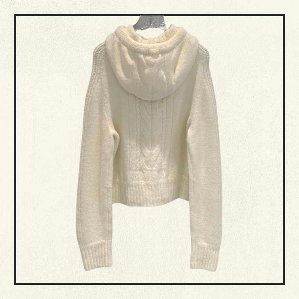 WOOL KNIT HOODIE