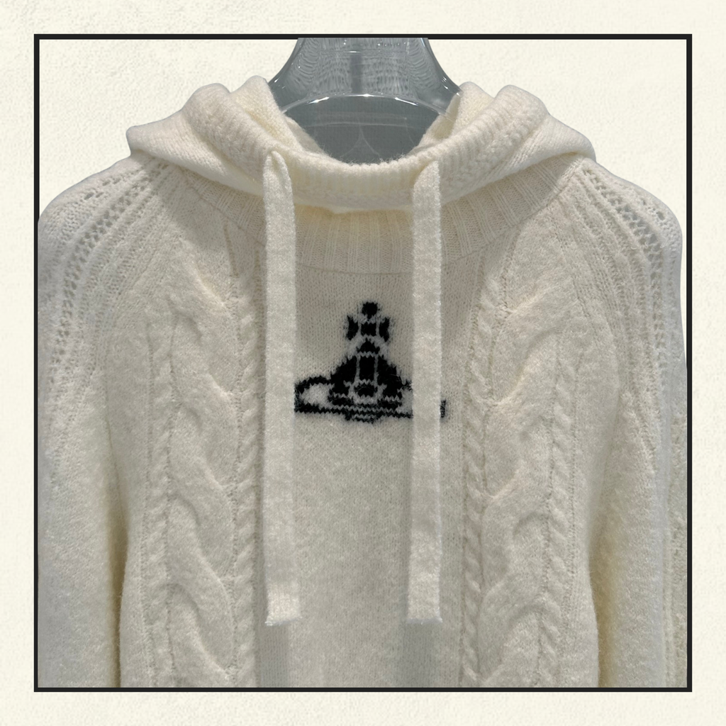 WOOL KNIT HOODIE
