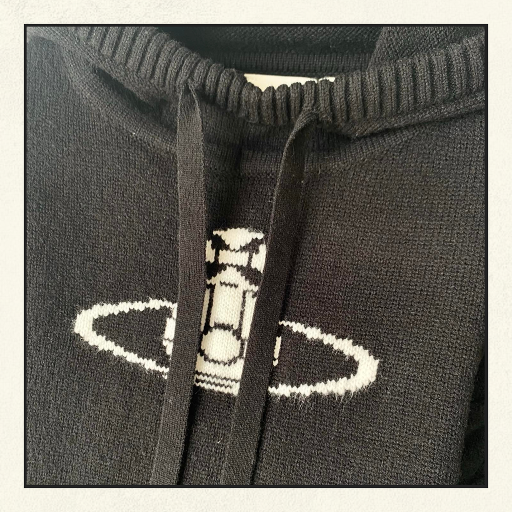 WOOL KNIT HOODIE