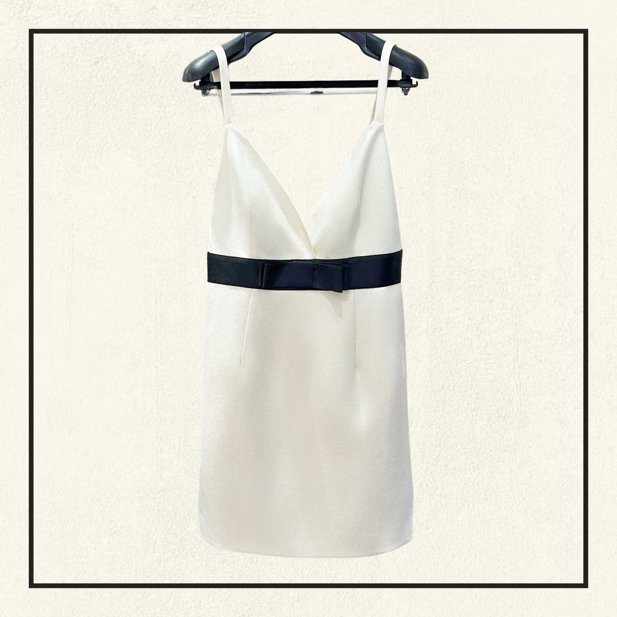 V-NECK MINI DRESS