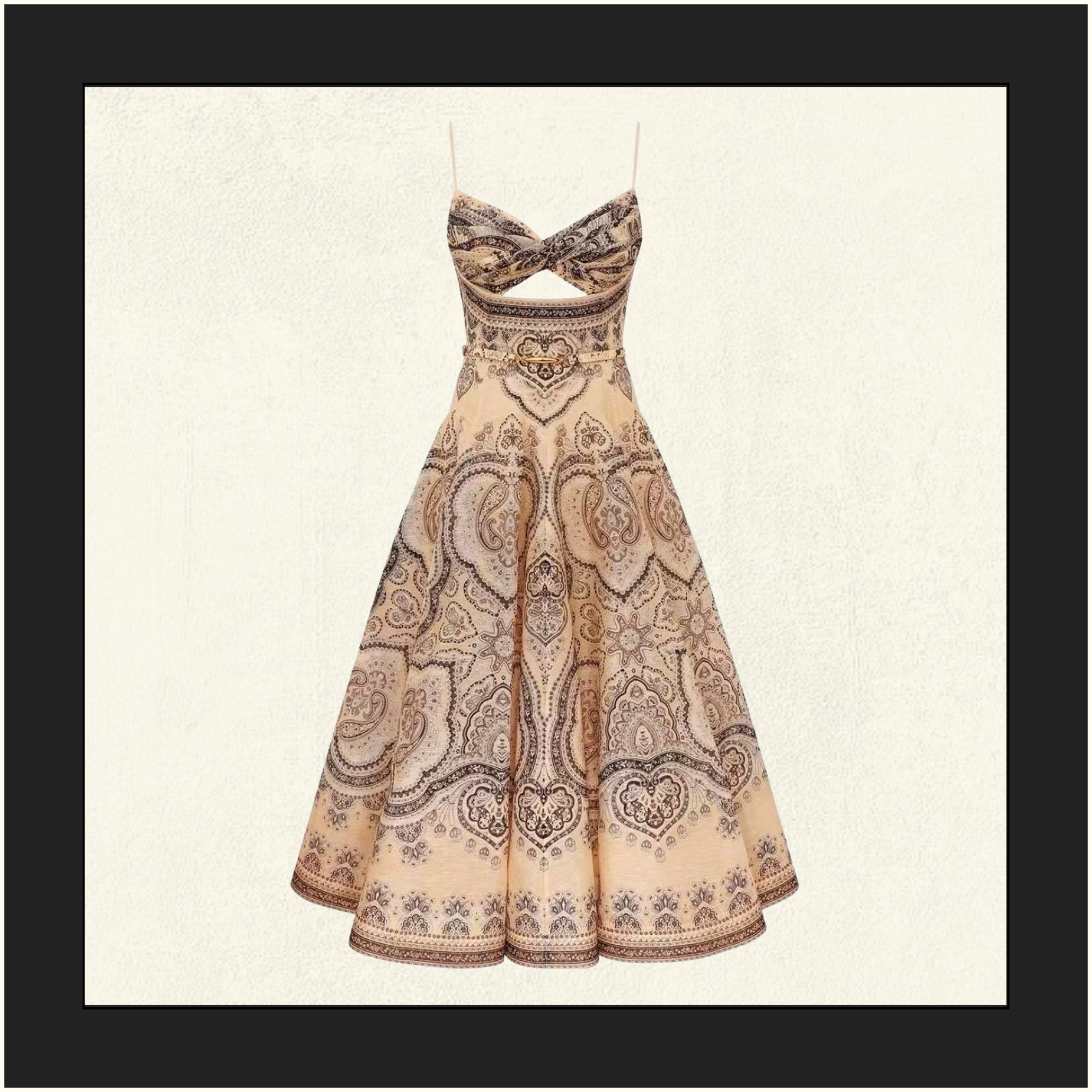 LUNA TWIST MIDI DRESS