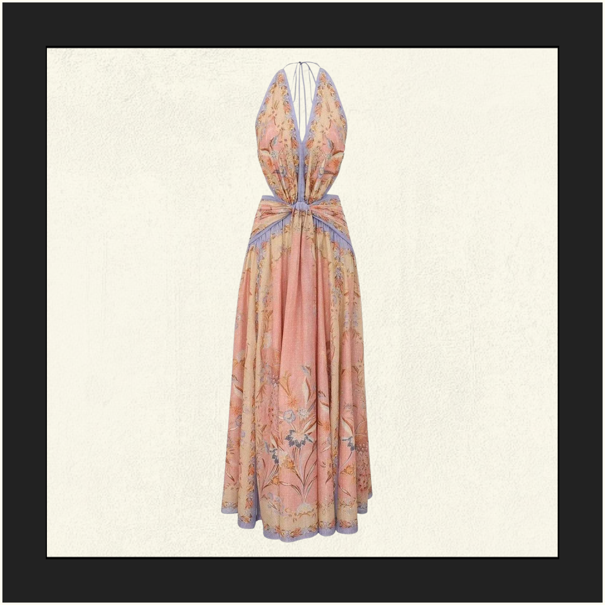 INDRA PLUNGE HALTER MAXI DRESS