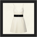 V-NECK MINI DRESS