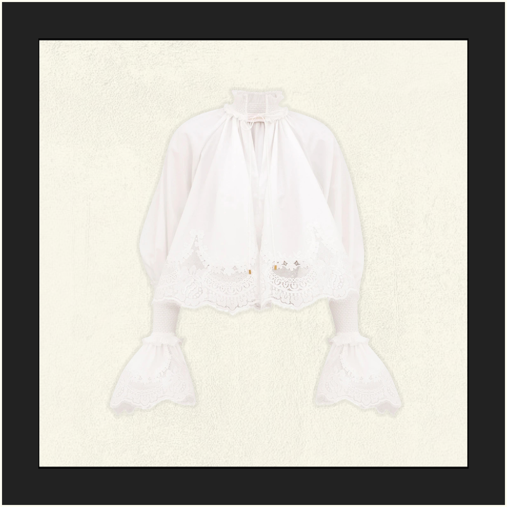 ALCHEMY SHIRRED BLOUSE