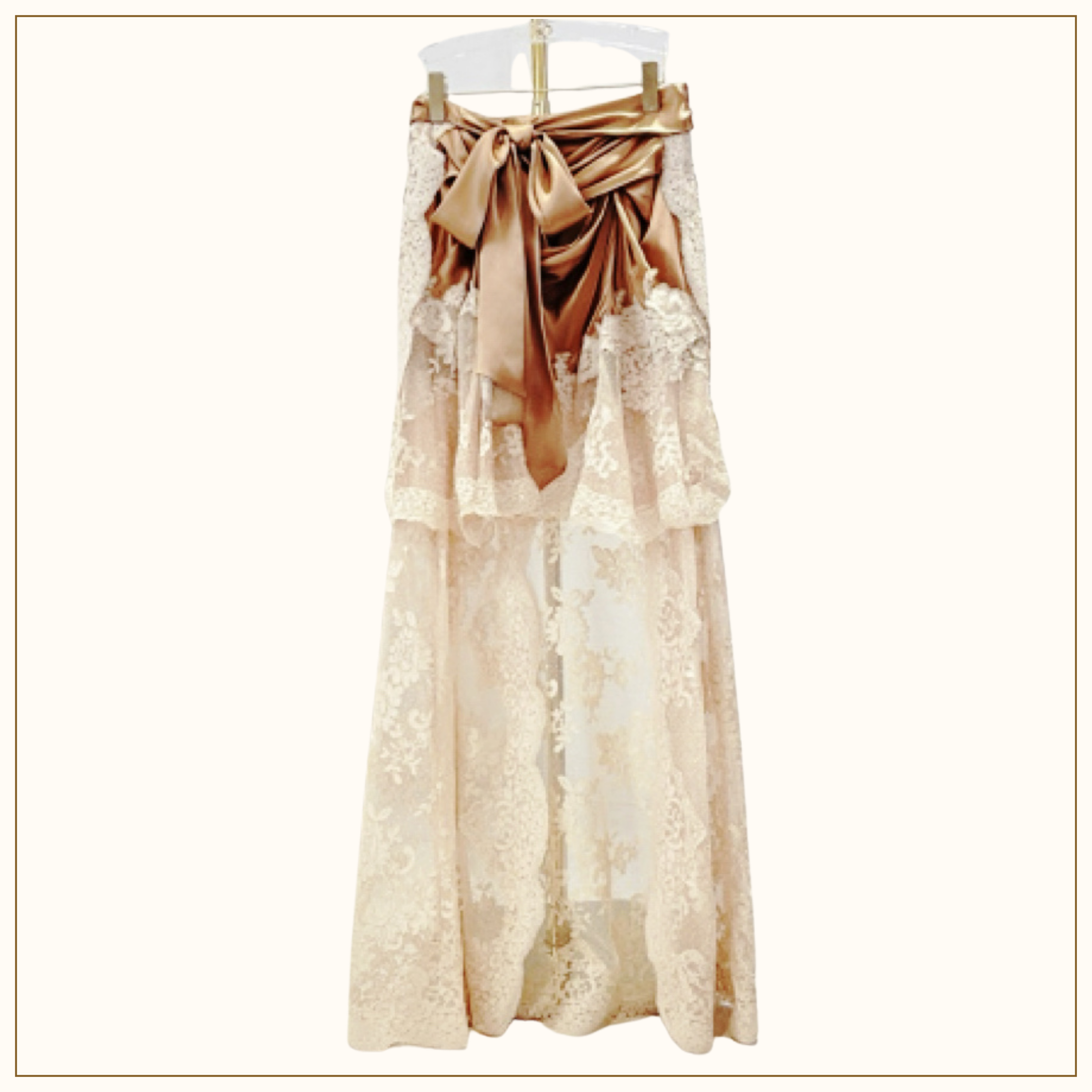 HYPNOTIC SATIN SHIRT & DRAPE SKIRT