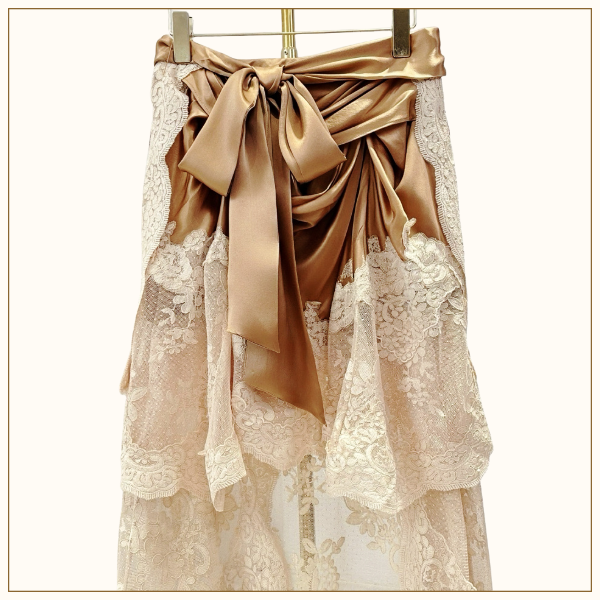HYPNOTIC SATIN SHIRT & DRAPE SKIRT