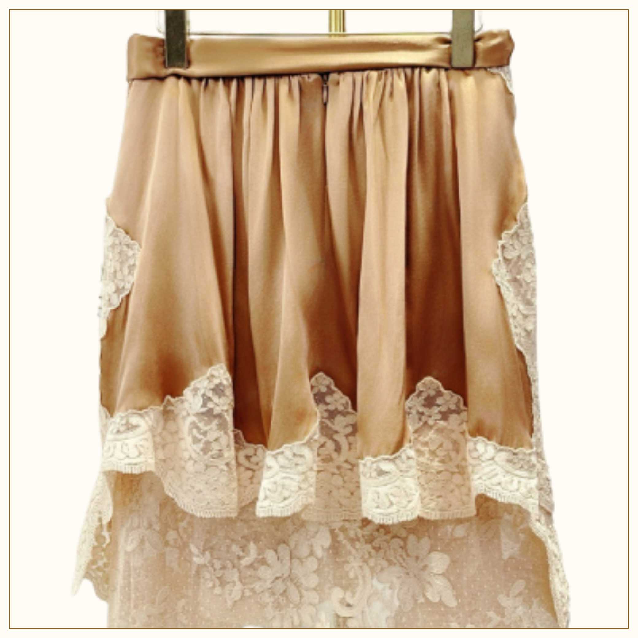 HYPNOTIC SATIN SHIRT & DRAPE SKIRT