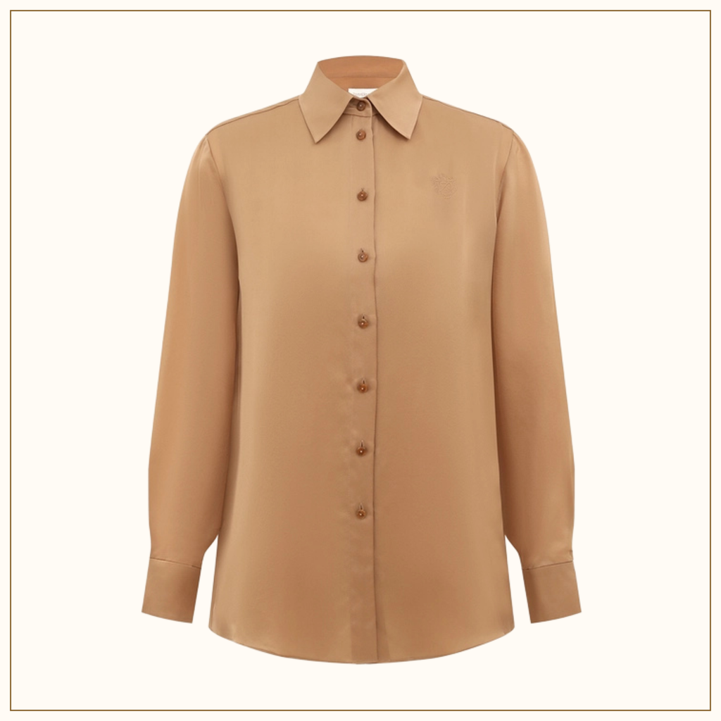 HYPNOTIC SATIN SHIRT & DRAPE SKIRT