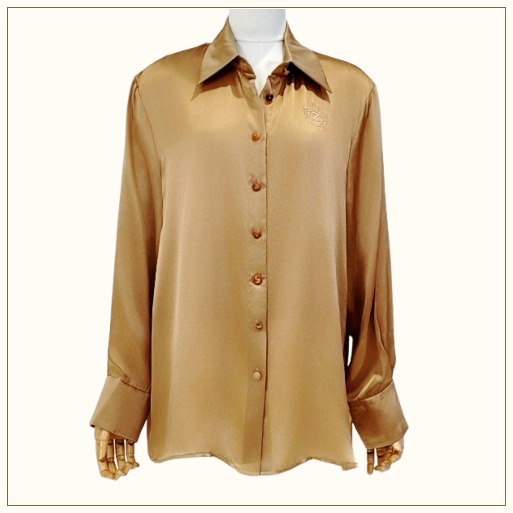 HYPNOTIC SATIN SHIRT & DRAPE SKIRT