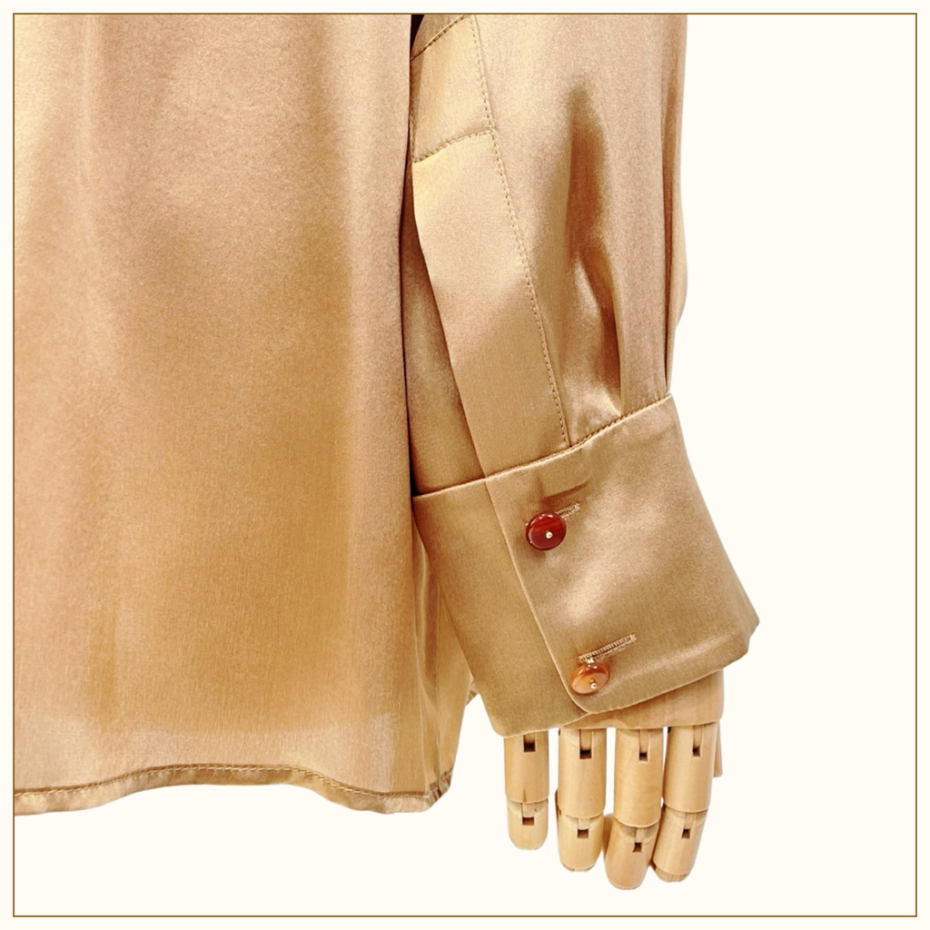 HYPNOTIC SATIN SHIRT & DRAPE SKIRT