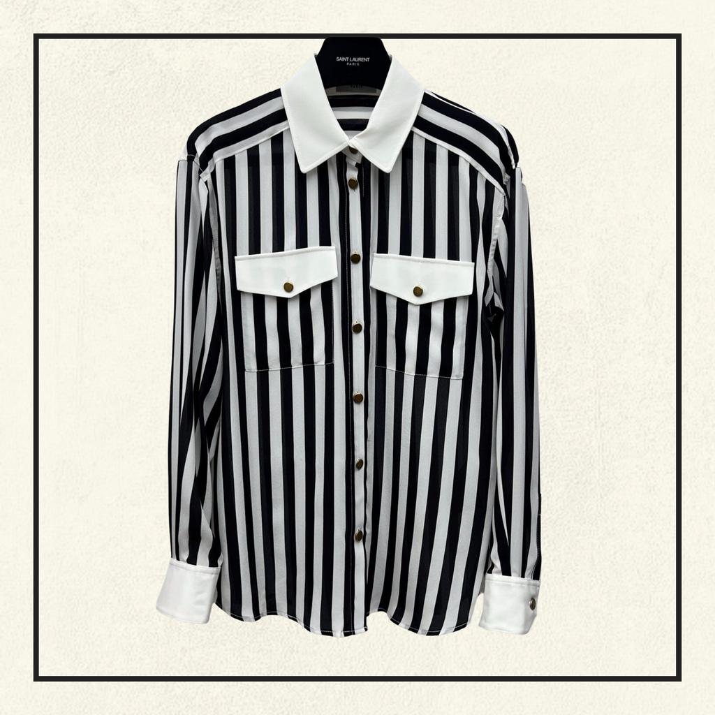 SILK STRIPE SHIRT