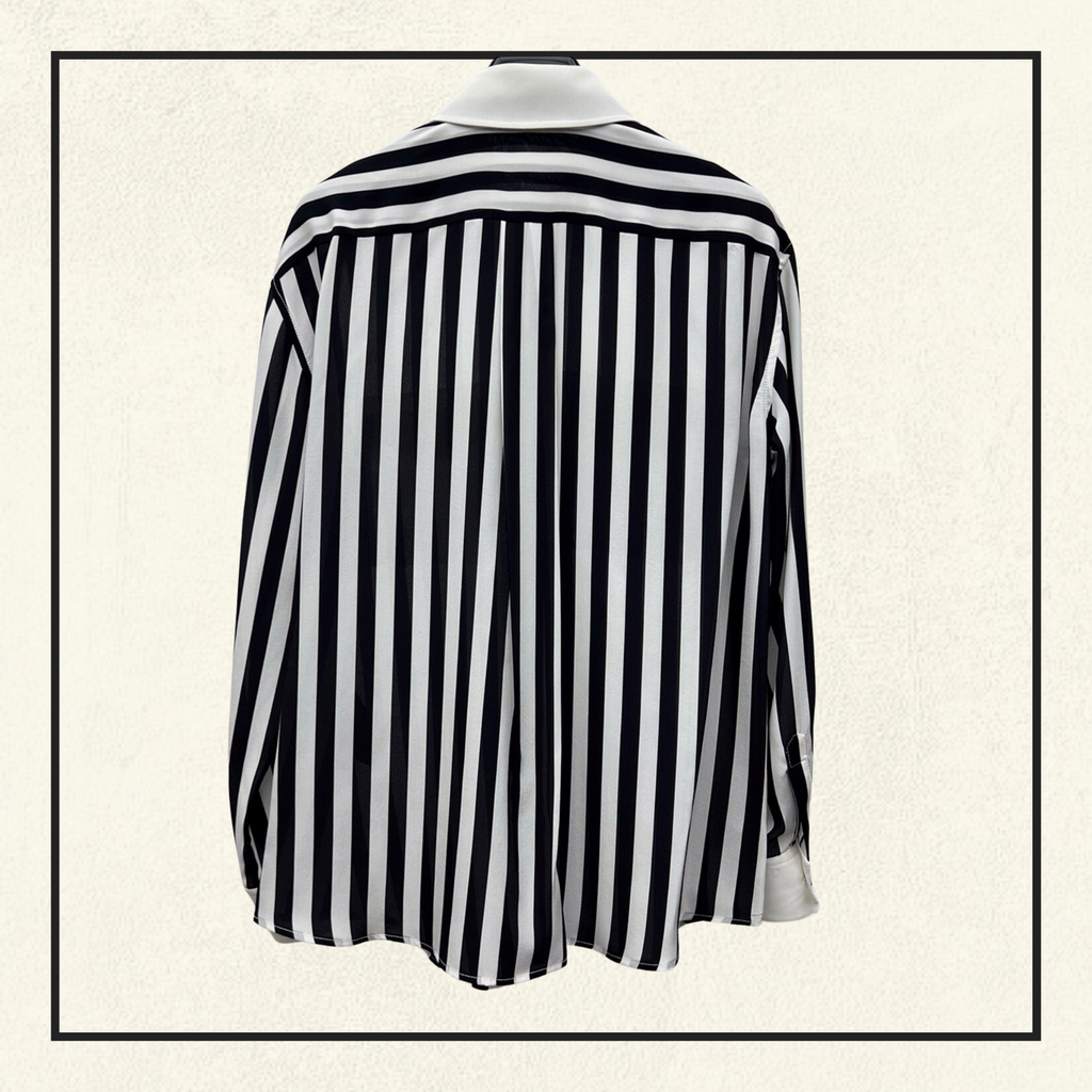 SILK STRIPE SHIRT