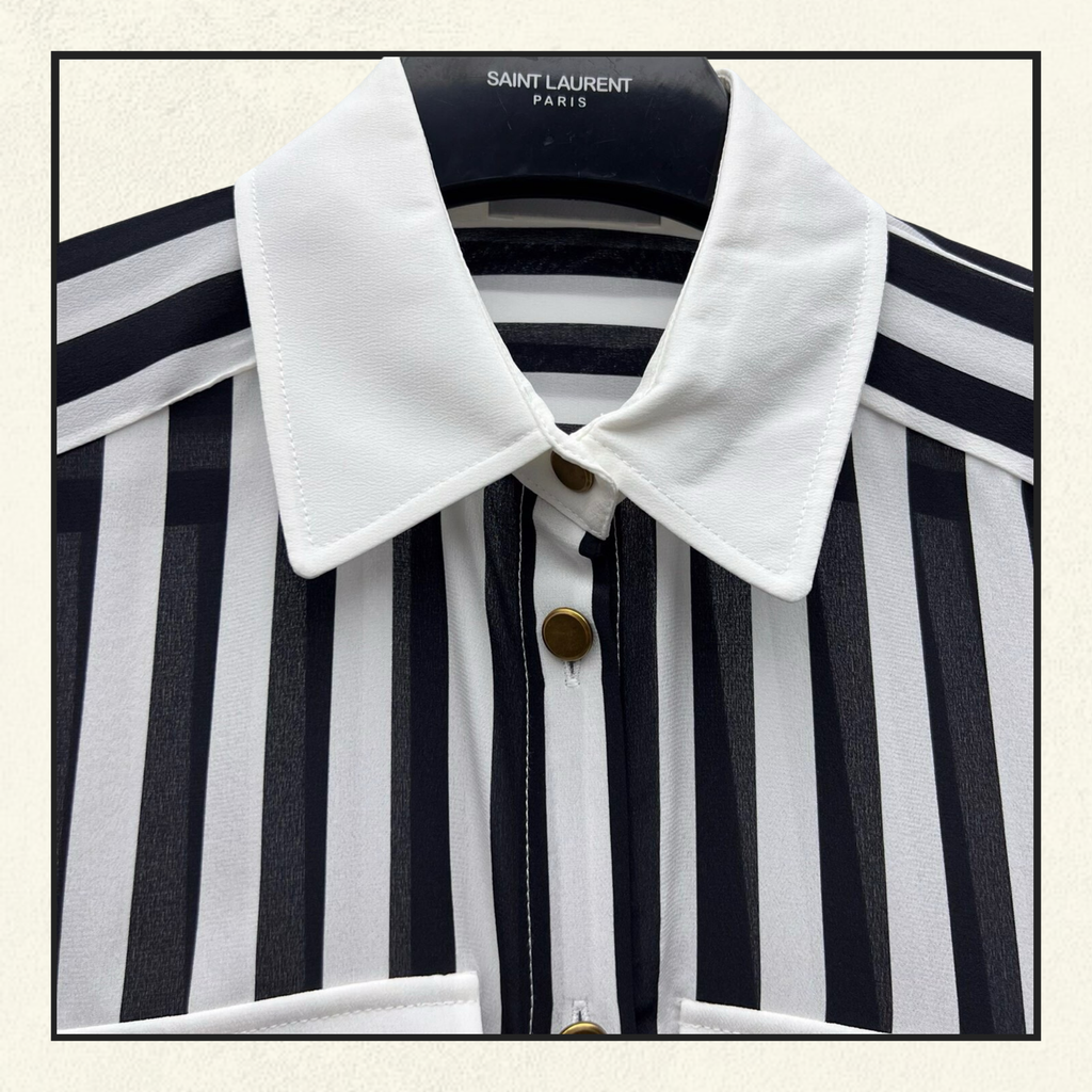 SILK STRIPE SHIRT