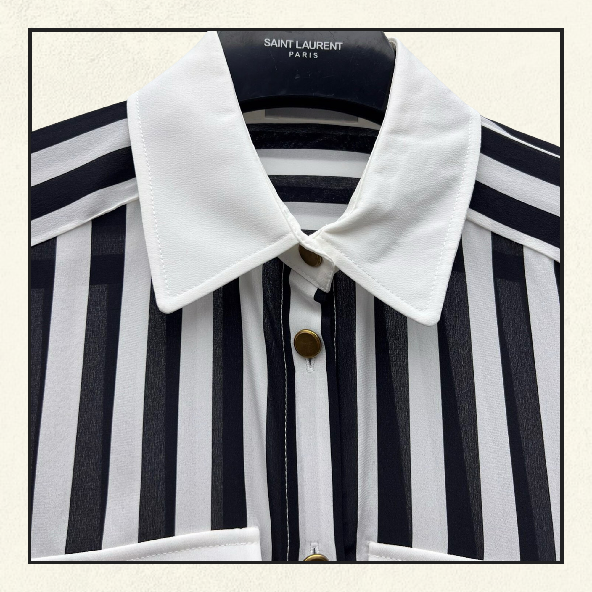 SILK STRIPE SHIRT