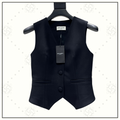 WOOL BLEND TAILORED VEST