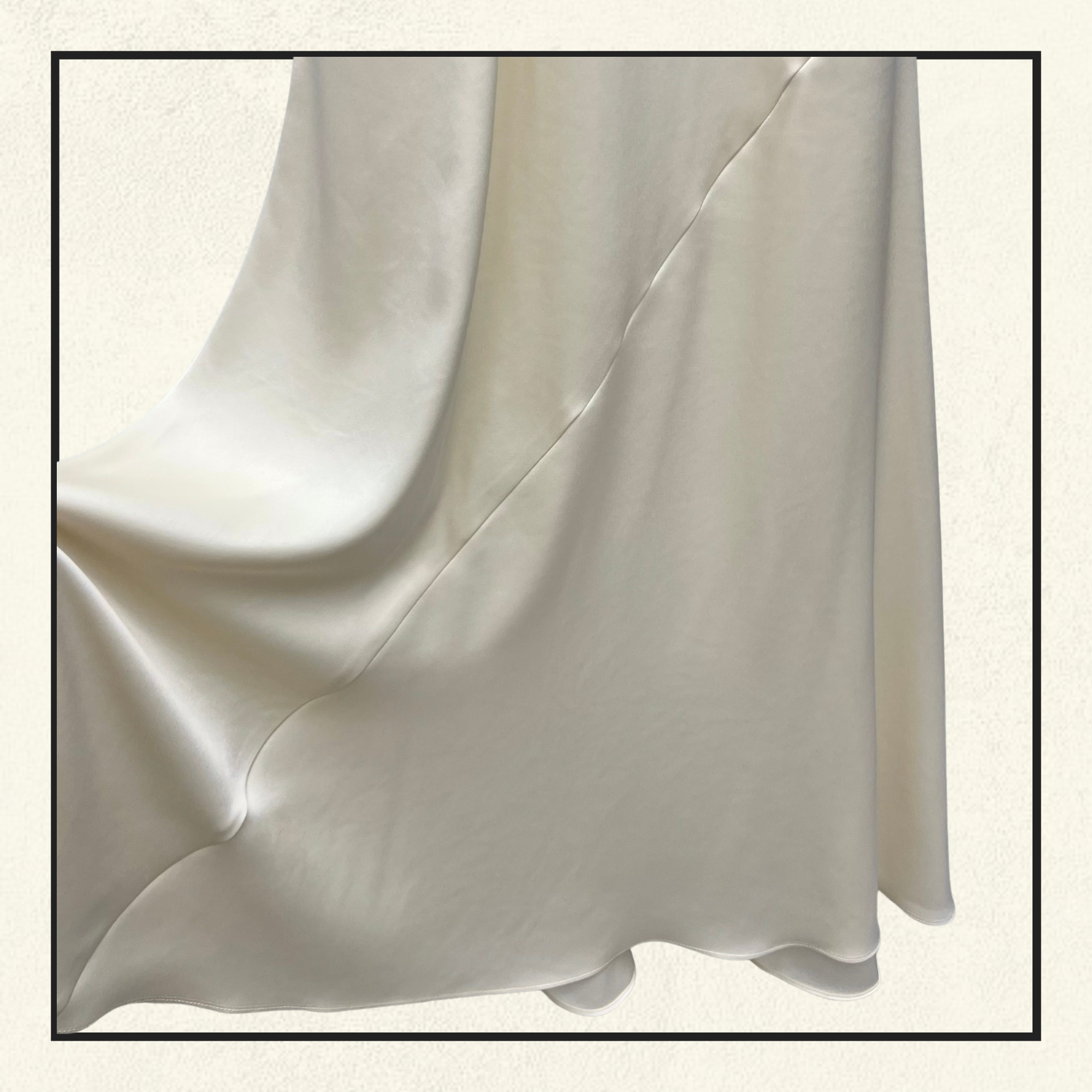 HALTERNECK SILK SATIN GOWN