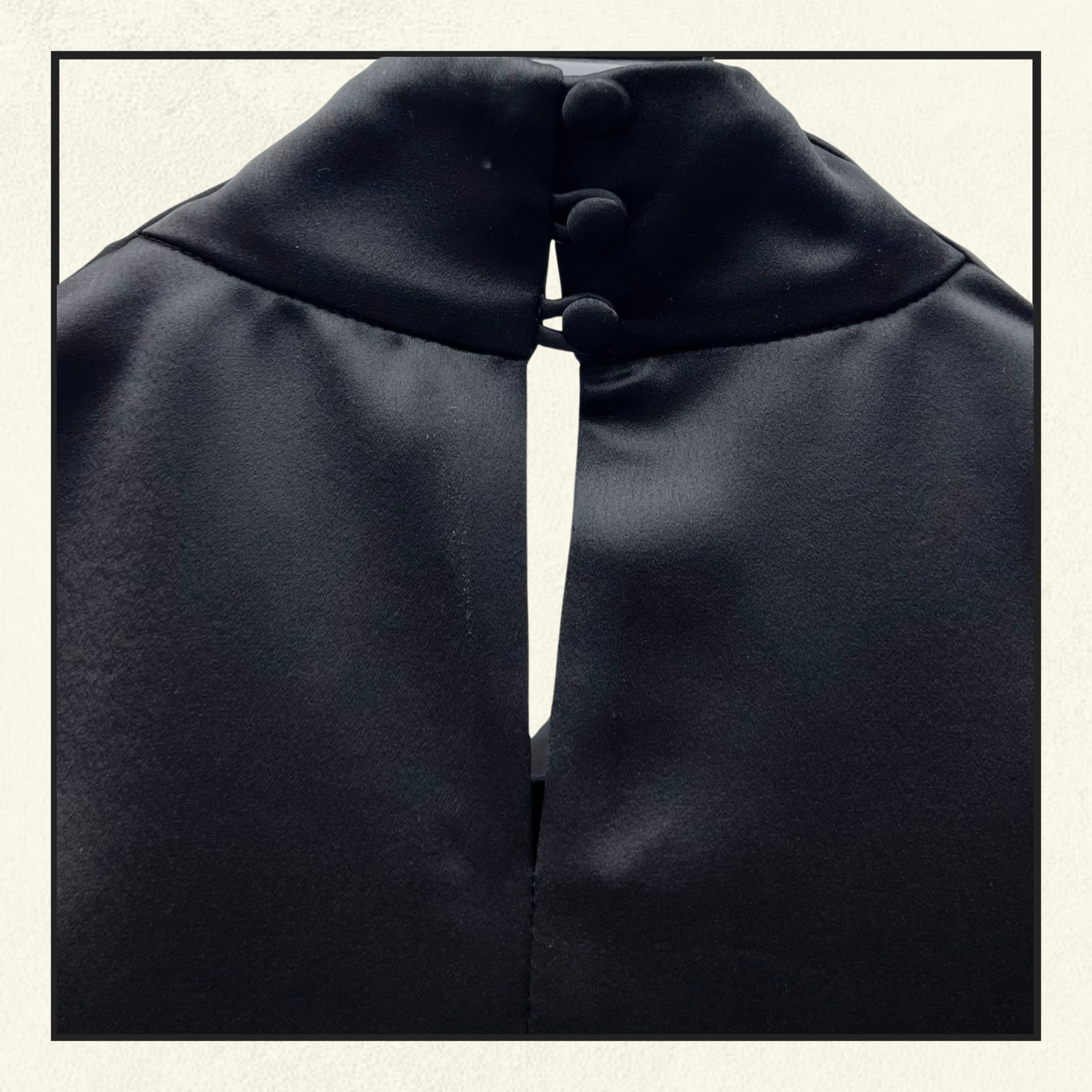 SATIN CROW NECK CROP & PENCIL SKIRT