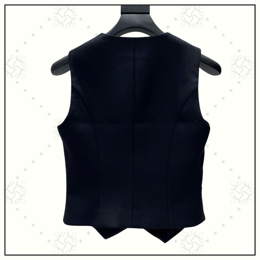 WOOL BLEND TAILORED VEST