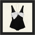 BOW DETAIL VELVET PLAYSUIT