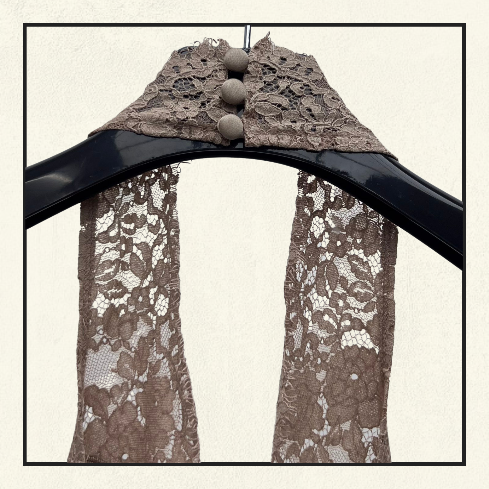 SILK CHARMEUSE AND LACE NECKLINE