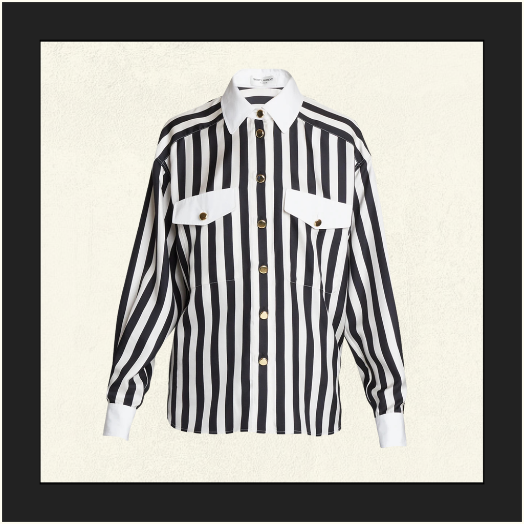 SILK STRIPE SHIRT