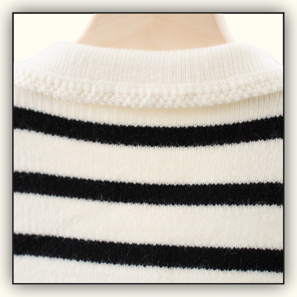 WOOL STRIPE CARDIGAN
