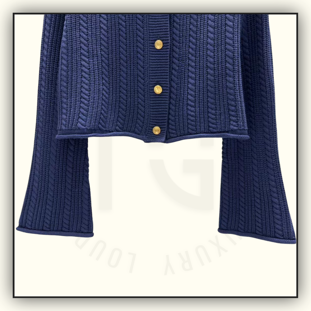 WOOL KNIT CARDIGAN