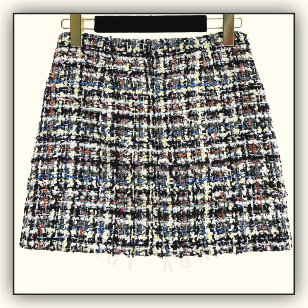 TWEED JACKET & MINI SKIRT