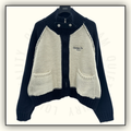 ZIP UP KNIT CARDIGAN