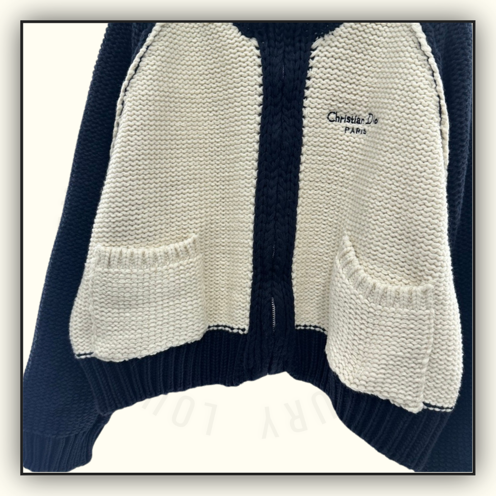 ZIP UP KNIT CARDIGAN