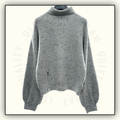 BALLOON SLEEVE TURTLENECK