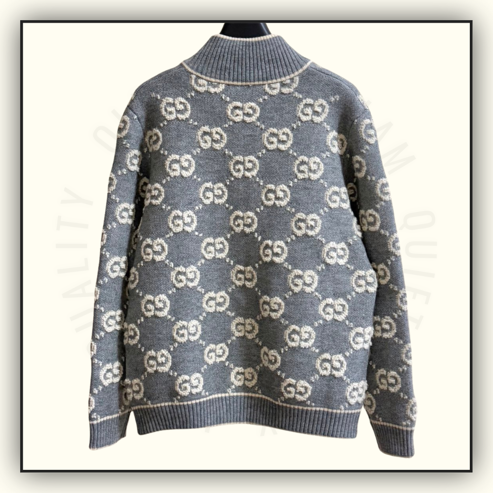WOOL JACQUARDS CARDIGAN